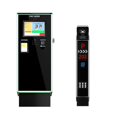 10.1インチパーソナライズされたLCDスクリーン付き駐車場代金キオスコ 自動チケット配送機 鉄製カーカー付き駐車場管理システム
